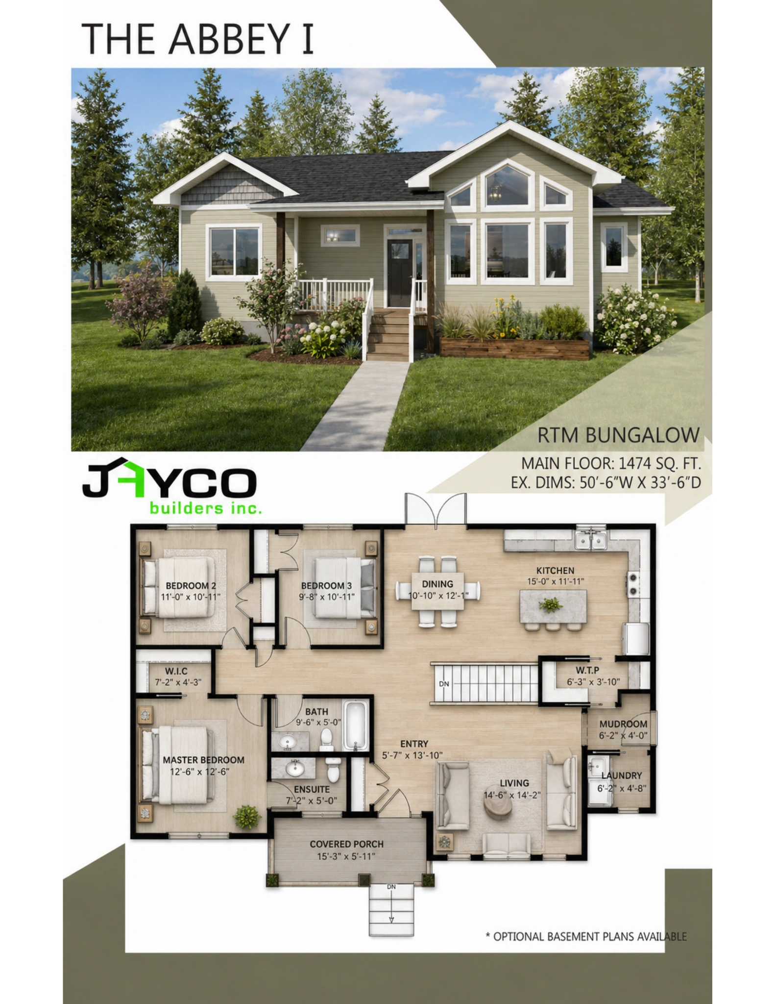 The Abbey I Ready-to-Move Bungalow floorplan by Jayco Homes