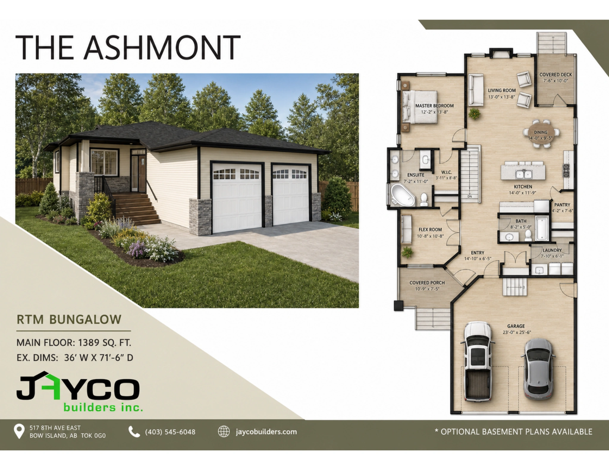 The Ashmont Ready-to-Move Bungalow floorplan by Jayco Homes