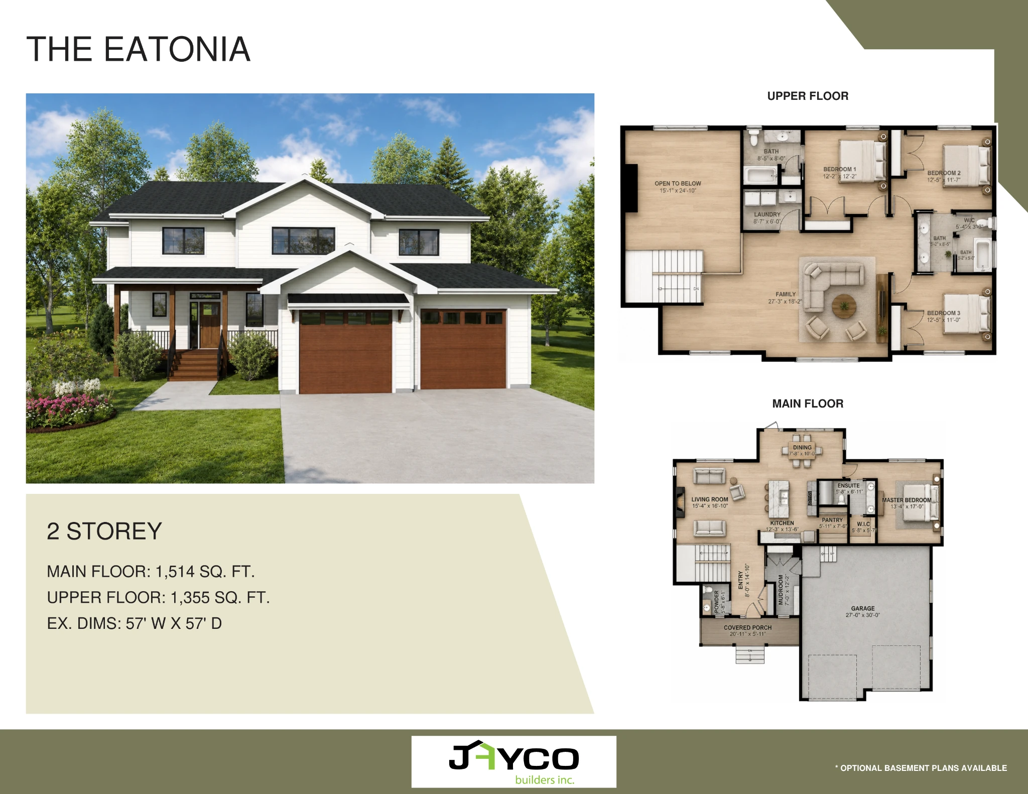 The Eatonia Built-On-Site 2-Storey floorplan by Jayco Homes
