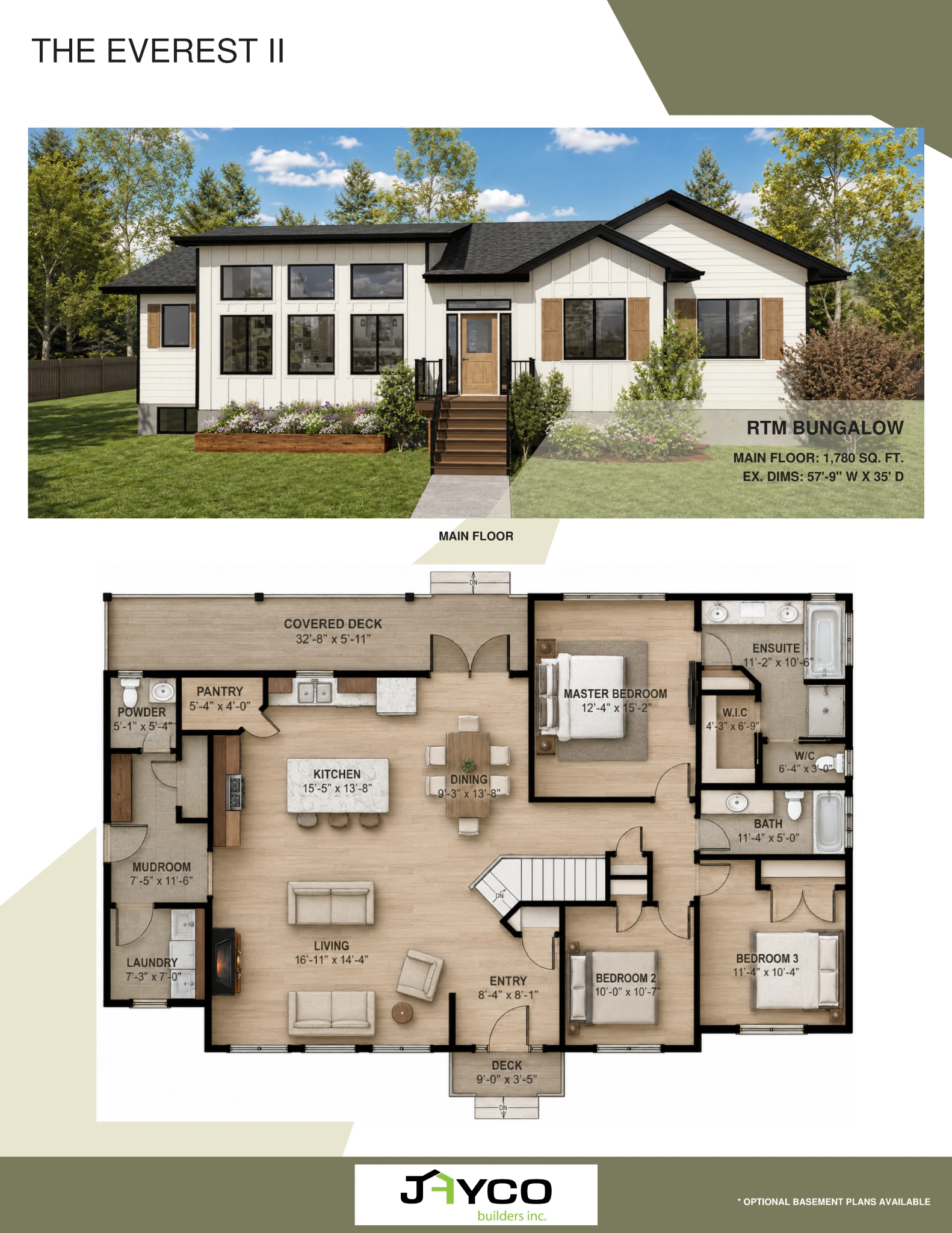 The Everest II Ready-to-Move Bungalow floorplan by Jayco Homes