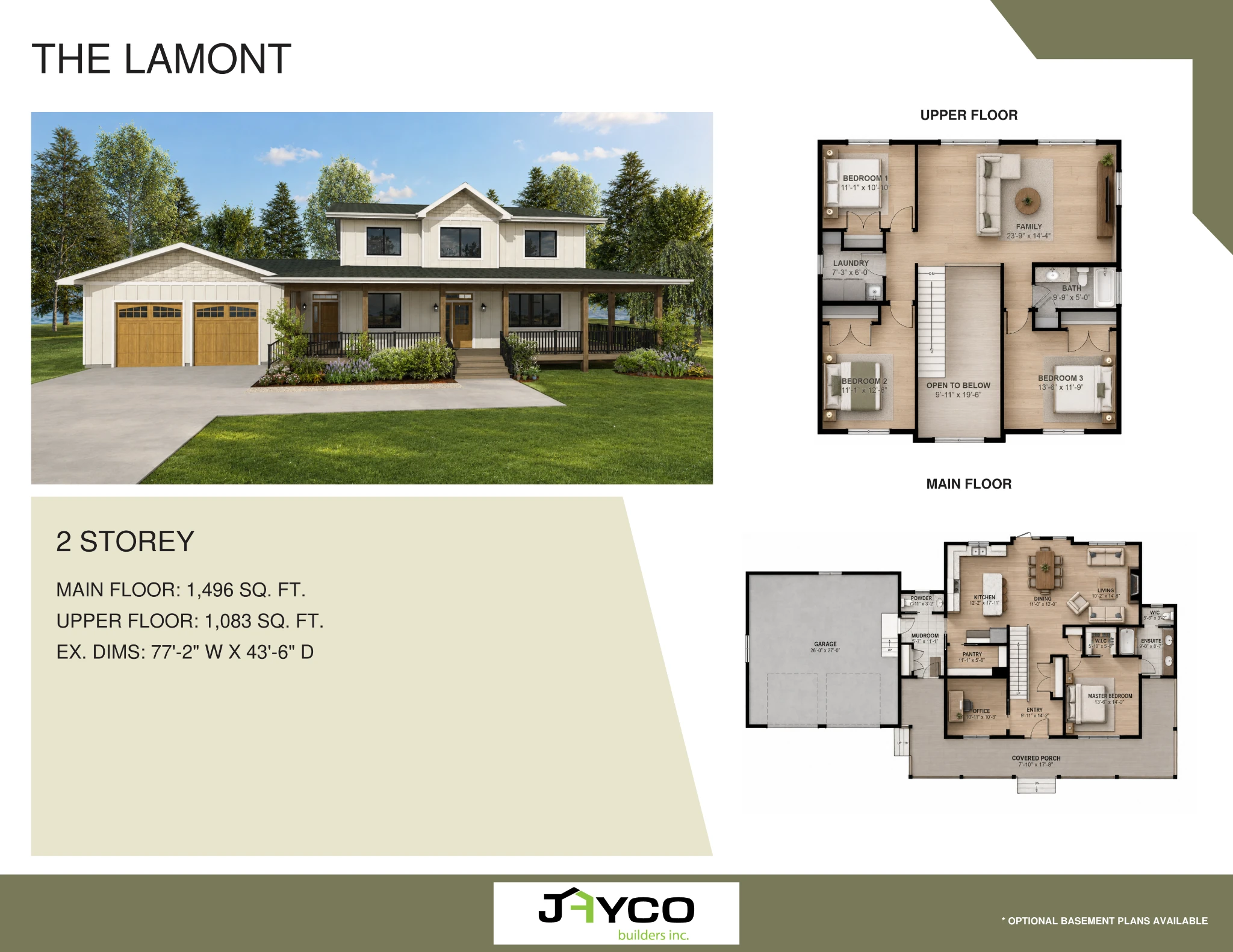 The Lamont Built-On-Site 2-Storey floorplan by Jayco Homes