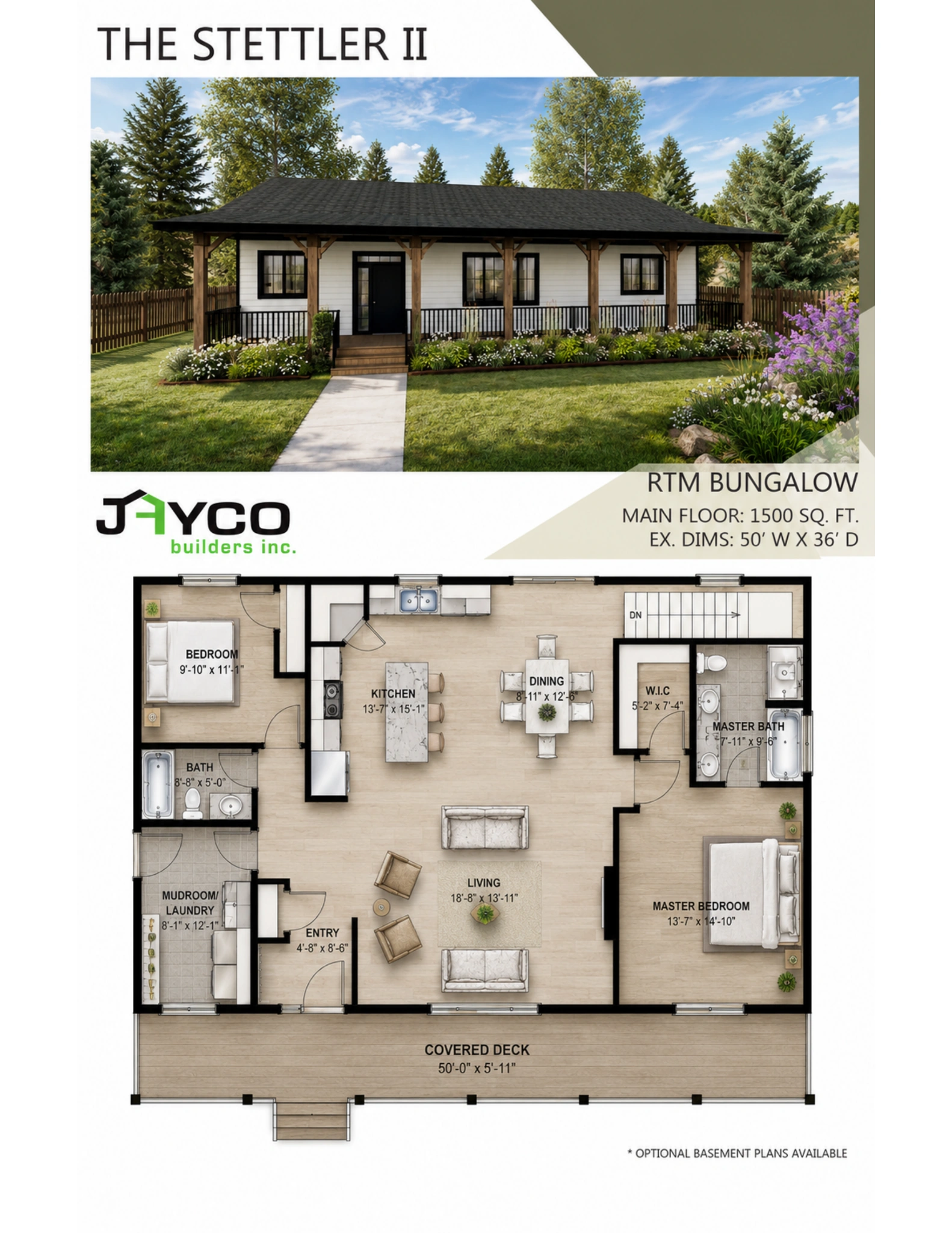 The Stettler II Ready-to-Move Bungalow floorplan by Jayco Homes