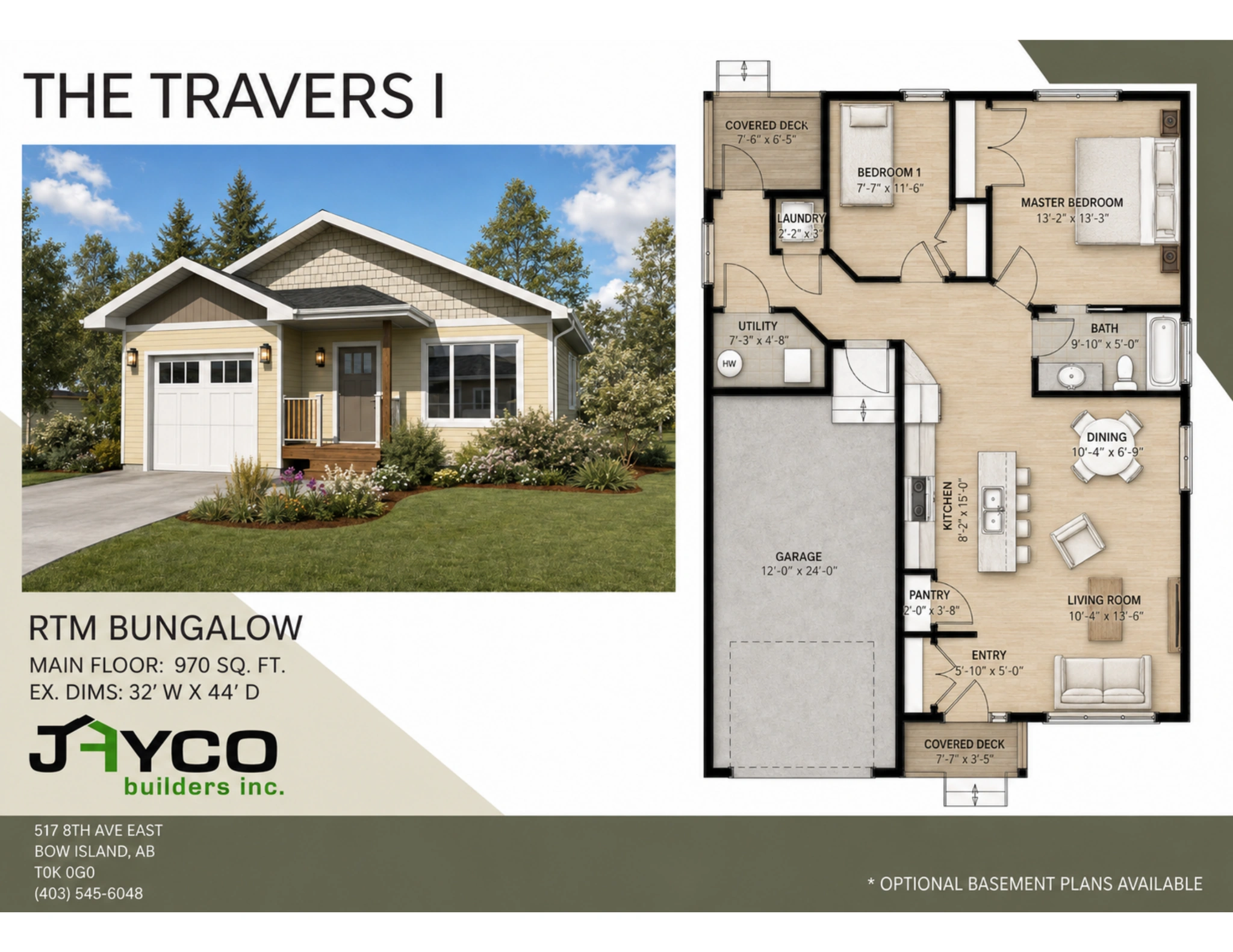 The Travers I Ready-to-Move Bungalow floorplan by Jayco Homes