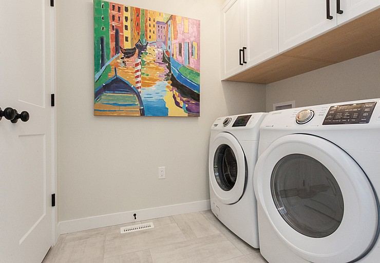 Showhome laundry and utility room