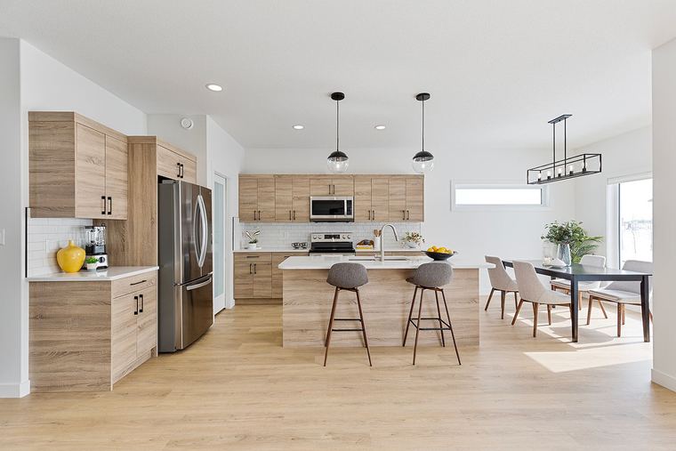 Kitchen and dining space