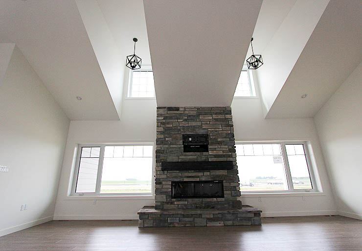 Custom Mankota I — fireplace feature