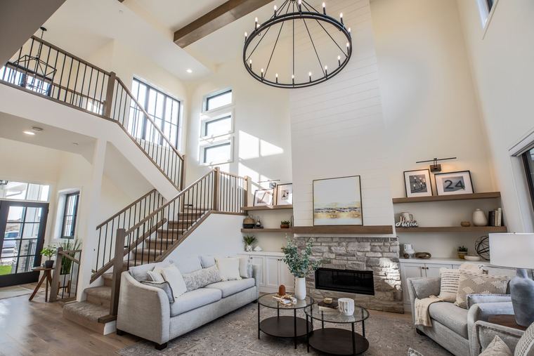 Two-storey great room