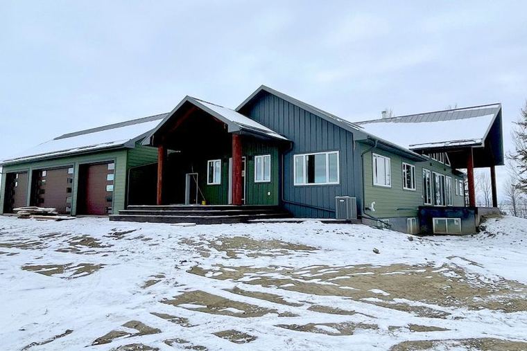 Completed RTM home installed on a rural property