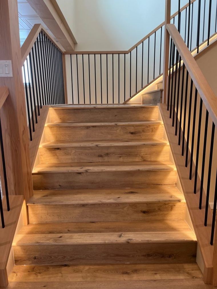 Simple Luxury RTM — illuminated custom stairway