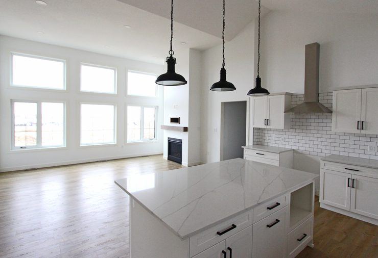 Custom Everest II RTM kitchen and living area