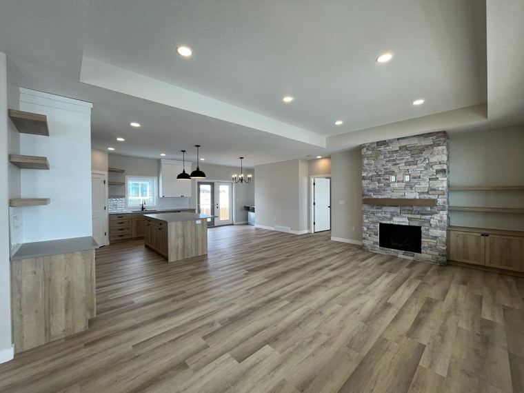 Stettler III RTM open-concept living area